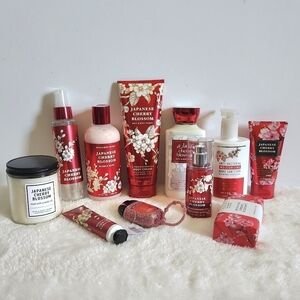 Bath & Body Works Japanese Cherry Blossom 11 Piece Set NWT